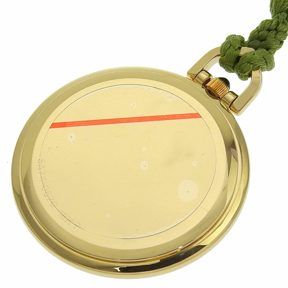 【本物保証】 新品同様 セイコー SEIKO クレドール 5A74 0670 白文字盤 K18YG クォーツ 電池 30ミリ メンズ レディース 2針 懐中時計 【中古】