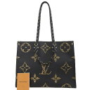 【本物保証】 希少 レア ルイヴィトン LOUIS VUITTON ジャイアント モノグラム ジャングル オンザゴーGM M44674 トートバッグ ノワール ...