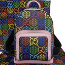 【本物保証】 希少 レア 布袋付 新品同様 グッチ GUCCI GGサイケデリックリュックサック 601296 493075 バックパック インターロッキングG...