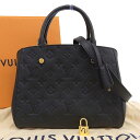 【本物保証】 箱・布袋・保付 新品同様 ルイヴィトン LOUIS VUITTON モノグラム アンプラント モンテーニュBB M41053 2WAYバッグ ノワ...