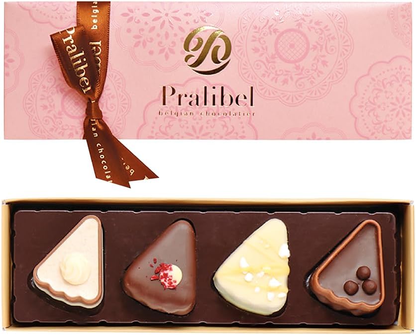 プラリベル Pralibel ケーキショコラ 4個入 バレンタイン チョコレート ベルギー チョコ チョコレート バレンタインデー 2024 プレゼント ギフトのサムネイル