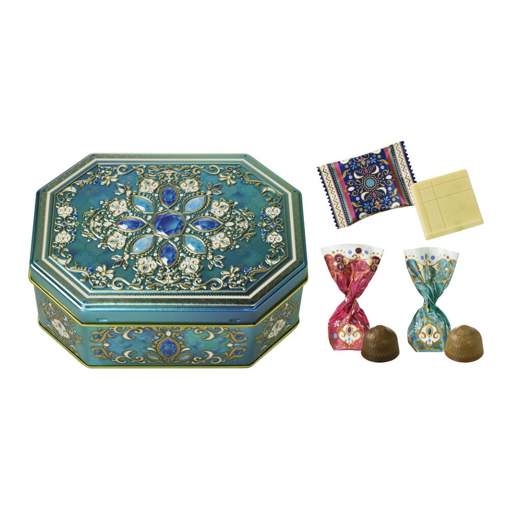 メリーチョコレート ジャミーラ フルム（夢） バレンタイン 2025 バレンタインデー チョコ チョコレート 缶 キレイ オシャレ 袋付き ギフト プレゼントのサムネイル