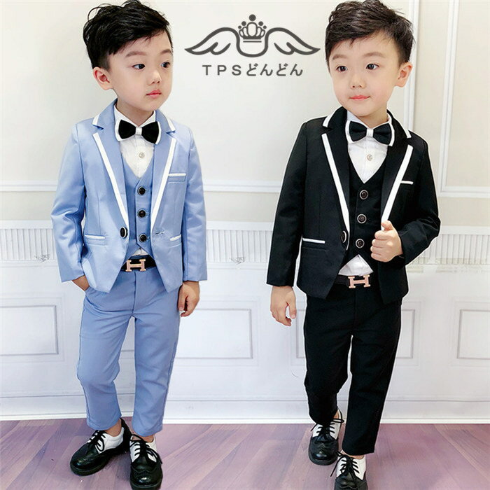 入学式 スーツ 男の子 子供服 男の子 おしゃれ 子供服 男の子 セットアップ 卒業式 スーツ 子供スーツ フォーマルスーツ 男の子 2点セット 長袖スーツ ボ...