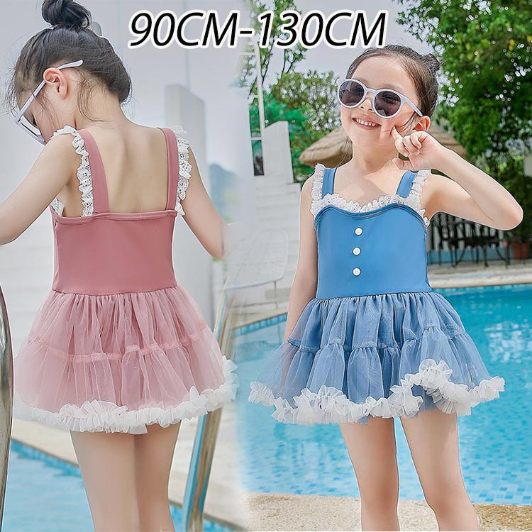 【送料無料 】水着 女の子 キッズ プリンセス 子供用水着 女の子 ワンピース 子ども水着 スクール水着 キッズ水着 チュール付き キッズ水着 コスチューム お姫様 幼稚園 保育園 おしゃれ kids ベビー 水着 女の子