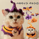 ハロウィン ペット服 スカーフ 首輪 帽子 ペット服 コスプレ コスチューム 2点セット ハロウィン コスプレ衣装 猫服 犬服 ペットコスプレ衣装 猫 犬 ペッ...