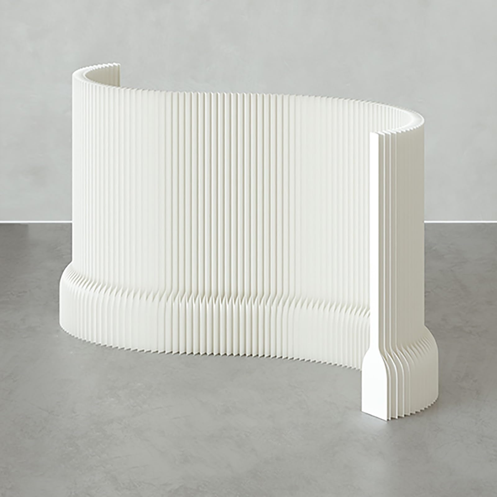 パーテーション ペーパー屏風 ペーパーウォール 高さ120/150/180cm 折りたたみ式間仕切り 完成品 組み立て不要 クラフト紙製屏風 防水 ハニカム構造設計 耐荷重安定性 リビングルーム 学校 オフィスに最適(白,幅18cm x 高さ150cm x 長さ300～400cm)