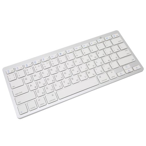 ポータブルワイヤレスBluetoothキーボード、ミニ78キーコンパクトキーボード、iPad、Mac、Android、アラビア語/スペイン語/フランス語/韓国語/ロシア語/タイ語キーボード用(ロシア)