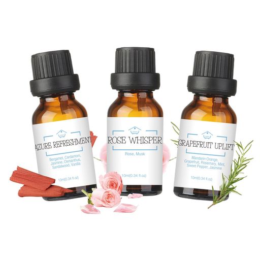 LOXIMアロマオイルセットエッセンシャルオイルブレンド精油10mlx3本(DaytimeCalmCollection:金木犀、ペパーミント、サンダルウッドなど)アロマ天然アロマディフューザー/アロマストーン/加湿器/…