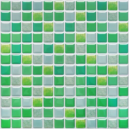 APSOONSELLモザイクタイルシール【4枚】キッチン洗面所ウォールステッカーDIY現代芸術おしゃれ防水壁貼りシールKBMS-4