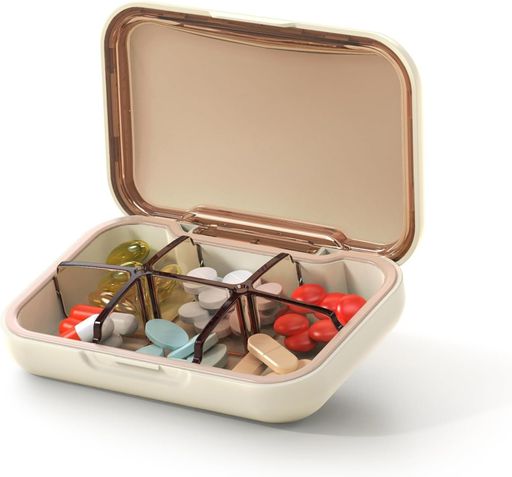 Lockbakoピルケース薬収納ボックスピルオーガナイザー(small-グリーン10*6.7*2.5cm)1pcs1週間くすりケ..