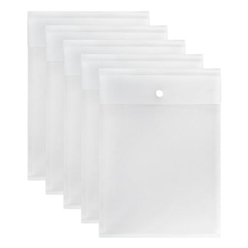 VANRAファイルホルダー縦型A4封筒個別フォルダードキュメントファイルスナップボタン付き大容量防水持..