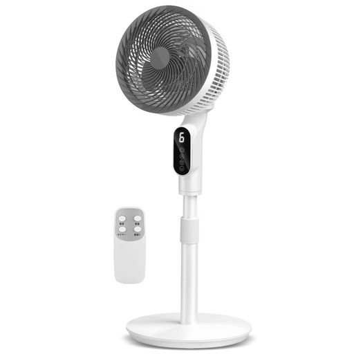 扇風機サーキュレーター兼用【2024新登場&節電対策】風量6段階調節扇風機静音せんぷうきリビング首振り..