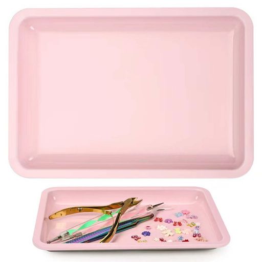 PAVIKEアクセサリートレイ小物入れ卓上小物入れステンレストレー矩形お盆トレー滑らないバスタブペット..