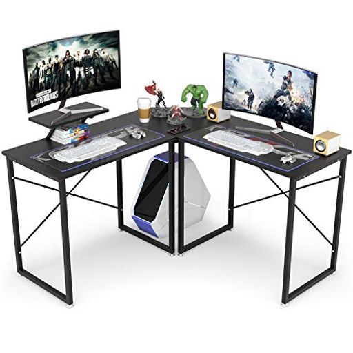 DEWELコーナーデスク幅130L字型/一字