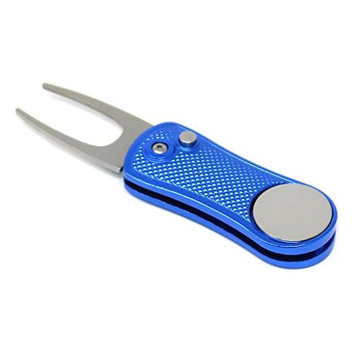 グリーンフォーク収納タイプゴルフグッズマーカーピッチマーク修復ゴルフマナー折りたたみおりたたみピッチマークブルーER-GRFK-BU