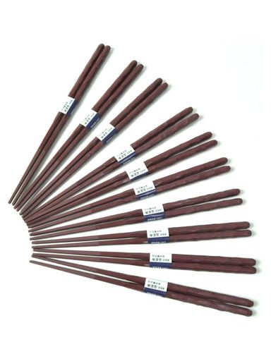 アオバ箸抗菌食洗機対応耐熱樹脂箸削りエンジ23cm国産10本セット