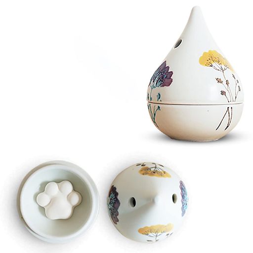 J-kitchens勲山窯アロマディフューザー波佐見焼日本製5.5x8cm肉球型アロマストーン(アロマプレート)5個..