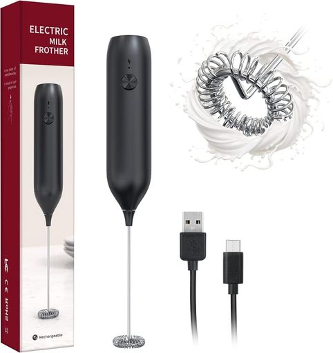 DEVENTORZクリーマーゼット泡だて器ミルク泡立て器ハンドヘルド式電動ミルク泡立て器コーヒーと抹茶専用電動泡立て器ハンディドリンクミニ電動ミキサー