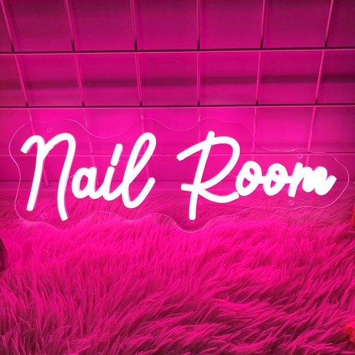 nailroomネオンライトネイルネオンサインネオンライトアップサインLEDピンクネイルサインネイルサロン..