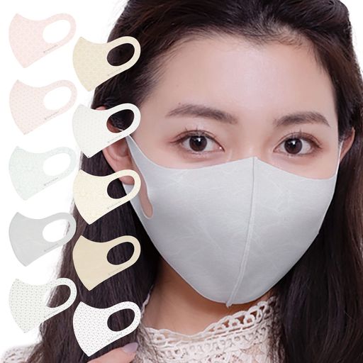 【日本製/COOL/マスク部門3冠受賞】洗える超伸縮フィット柄マスク4Guard(COOL/クールタイプ)(抗菌抗ウ..