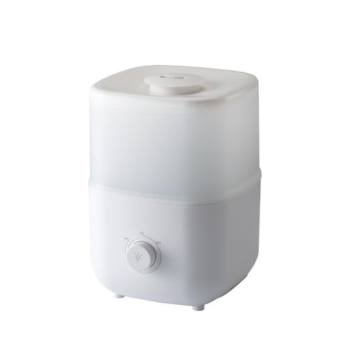 MOKKA超音波加湿器卓上3.5L容量15畳まで対応360°回転ミストアロマセラピーお手入れ簡単な上部給水最大40時間連続稼働ホワイト寝室に最適