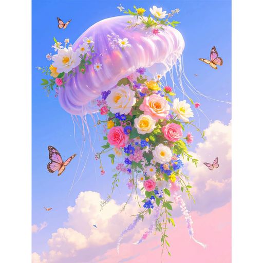 FluidCatダイヤモンドアートキット5Dモザイクアートダイアモンドビーズ絵画キットDIY大人の子供手作り絵画手芸キットダイヤモンド塗装..