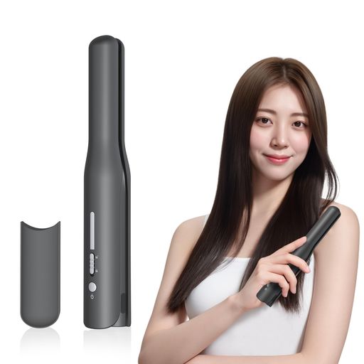 Kiboerヘアアイロンコードレス2WAYカール/ストレートアイロン傷まない高濃度マイナスイオン20mmボブセ..