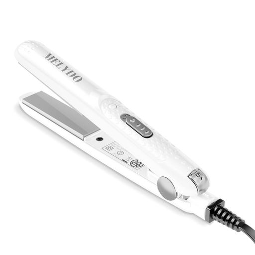 MELYDOストレートヘアアイロンミニ超軽量2WAYヘアアイロン前髪カールストレート高温210°C急速加熱マイ..