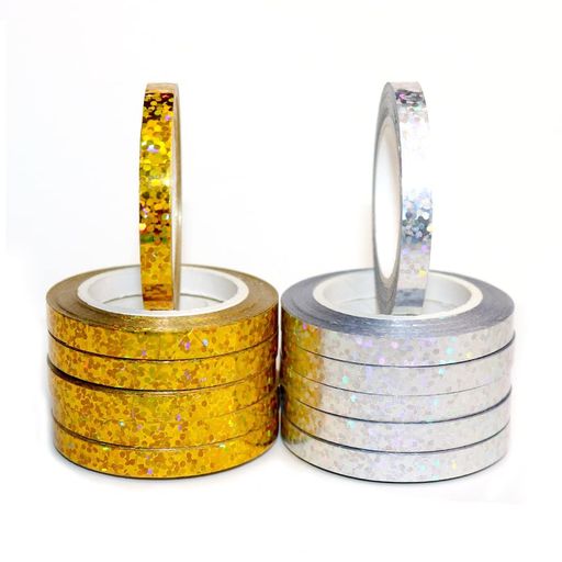 YFFSFDCカーリングリボン10巻セット長10m*幅5mmピカピカバルーンリボン風船用ラッピング用品パーティー..