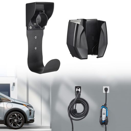 BougeRVEV充電器ケーブルホルダーevコードホルダーEV充電器ホルダーEV充電ケーブルフック雨除けネジ6本..