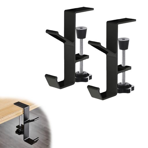 ポクミルテーブルフック2個セットバッグハンガーデスクフック戸棚下ハンガー調節可能キッチンオフィス..