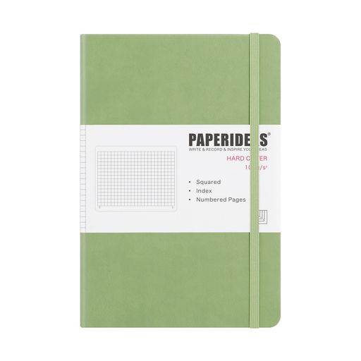 PAPERIDEASノートA5ハードカバー(方眼アボカドグリーン)