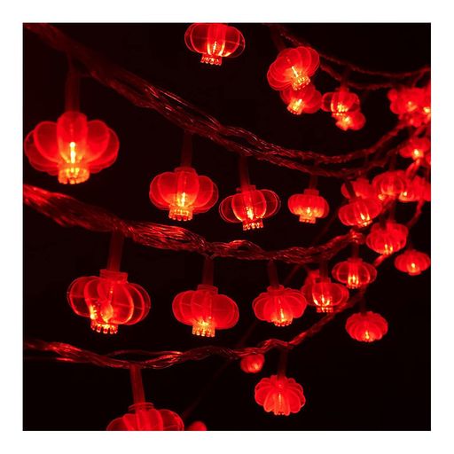 イルミネーションライトLEDイルミネーションライト中国結び10m80LED電池式クリスマス飾りツリー中国の旧正月赤く燃えるような喜び雰囲気作り屋外室内ライトラインライトクリスマス/新年…