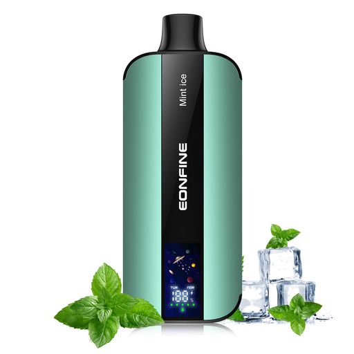 Eonfine電子タバコ使い捨てLEDスクリーン付きベイプ20000回吸引可能vape禁煙爆煙持ち運びニコチン無し電子タバコ水タバコニコチンタールなし使い捨てベイブミントアイス