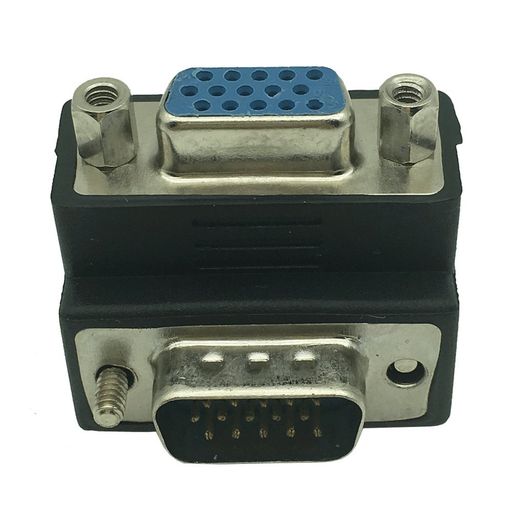 Like-YouVGAオス-VGAメス変換アダプターL字型D-sub15ピンオス?メス