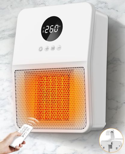 ヒーター壁掛けセラミックヒーター【壁掛け式・2秒速暖・3way使用】電気ファンヒーターヒートショック..