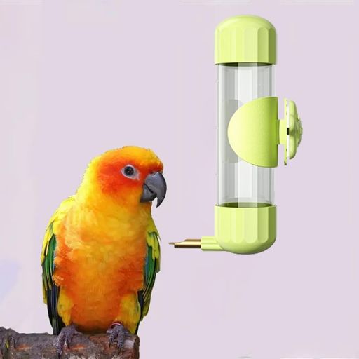 鳥フィーダーペット給水器小動物水飲み大容量200mlケージ外付けウォーターボトル鳥水入れ自動給水器み..