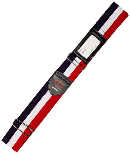[タビトモ]スーツケースベルト205cm32148ストライプカラー(ホワイト)