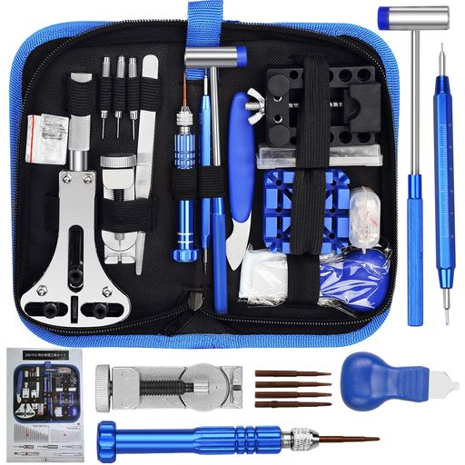 時計工具腕時計修理工具208点セット時計電池交換ベルト交換バンドサイズ調整時計の修理工具取扱説明書..