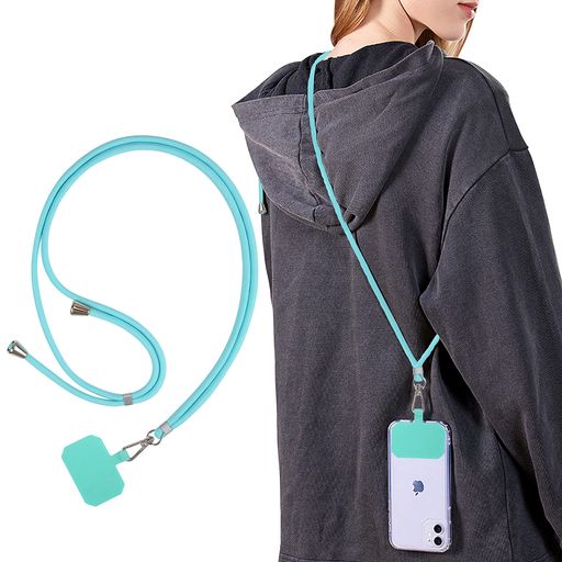 【2023強化版-3WAY使用】スマホストラップ首掛け肩掛け斜め掛け携帯ストラップ【ショルダーストラップ1本+ナイロンタグパッチ1枚入り】iPhone/Andr...