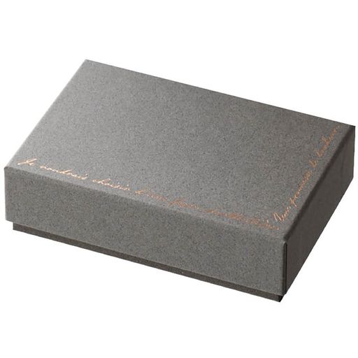 ヘッズショコラギフトボックスM11.4x3.2x7.8cmグレー10個ピンクゴールド箔高級仕切り付グラシンペーパー付HEADSコッパースタンプショコラBOX-6...