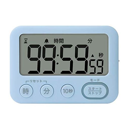 ソニック(Sonic)タイマートキ・サポ100時間スタンド付光ってお知らせライトブルーLV-3288-LB