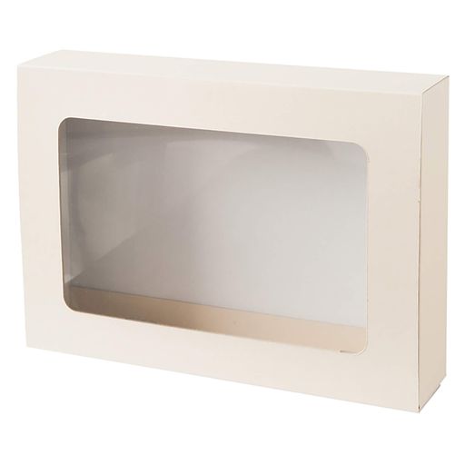 ヘッズ日本製無地ギフトボックスMアイボリー10枚箱窓付きHEADSMIV-WGM