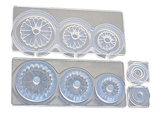 亀島商店ソフトモールドシリコーン製フラワー立体型ガーベラ花芯型付きシリコーン製ホビー用ツールC-670(3)