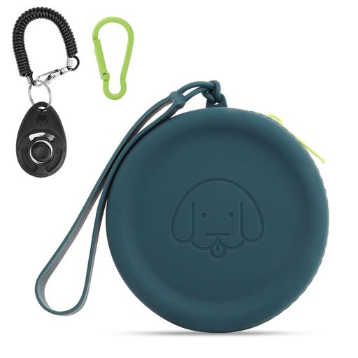 シリコントリーツポーチ犬の訓練用品ツーピースポケットサイズお手入れ簡単ジッパーのデザイン防湿防水..