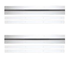 泥除け用ステンレス鏡面板　スリムタイプ　600mm×85mm　2枚組　飾り板　トラックドロヨケ　泥よけウエイト