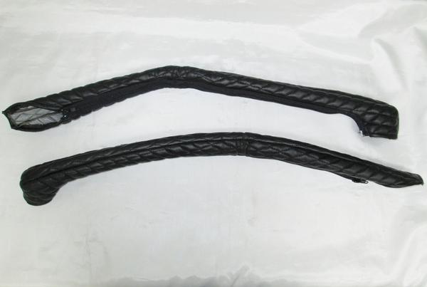 キルトドアハンドルカバー　07エルフ/07フォワード　つや消し黒