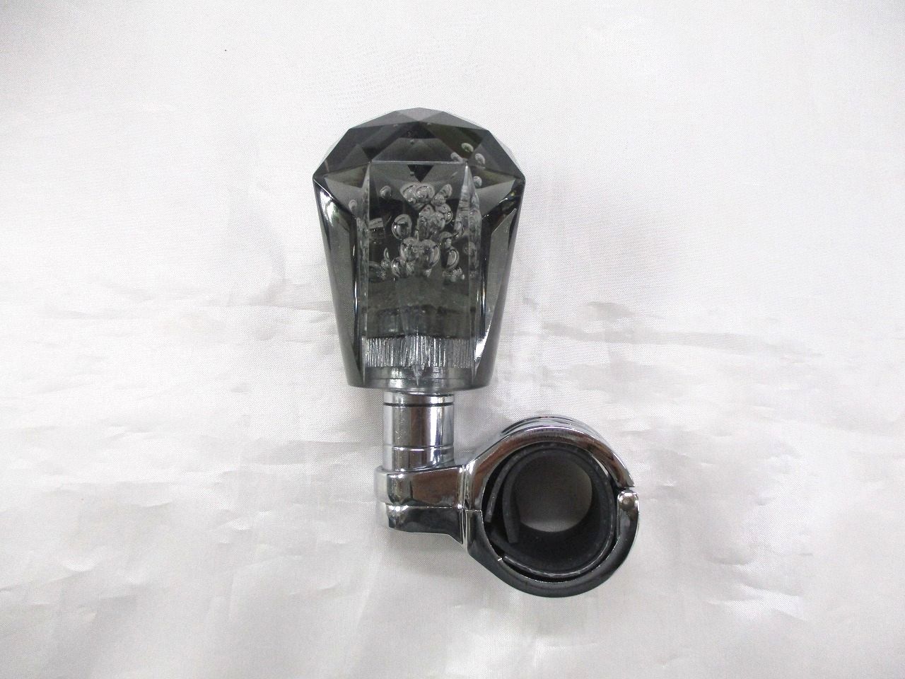 ハンドルスピンナー◎泡 ダイヤカット◎スモーク（黒）