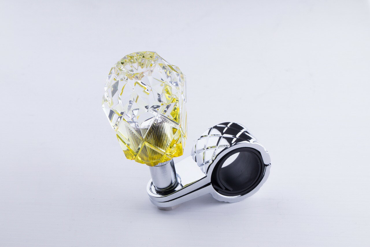 ハンドルスピンナー　雅　クリア/イエロー（黄色）