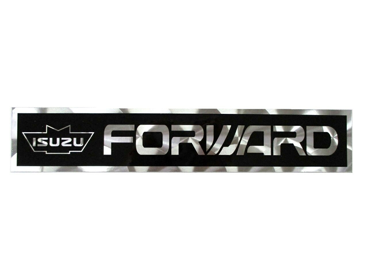 アルミウロコステッカー　FORWARD　ブラック（黒）　いすゞ　フォワード